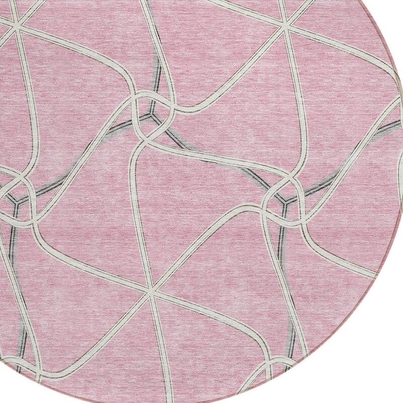 HomeRoots Geometric Contemporary Rectangle Outdoor Rug