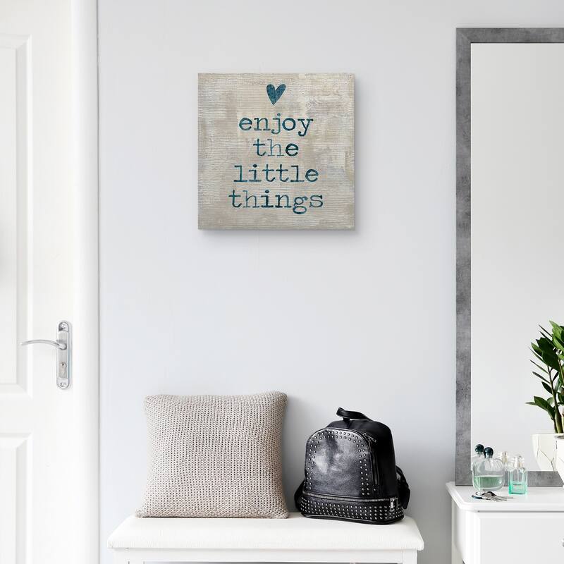 Enjoy the Little Things by Jamie MacDowell Canvas Art Print