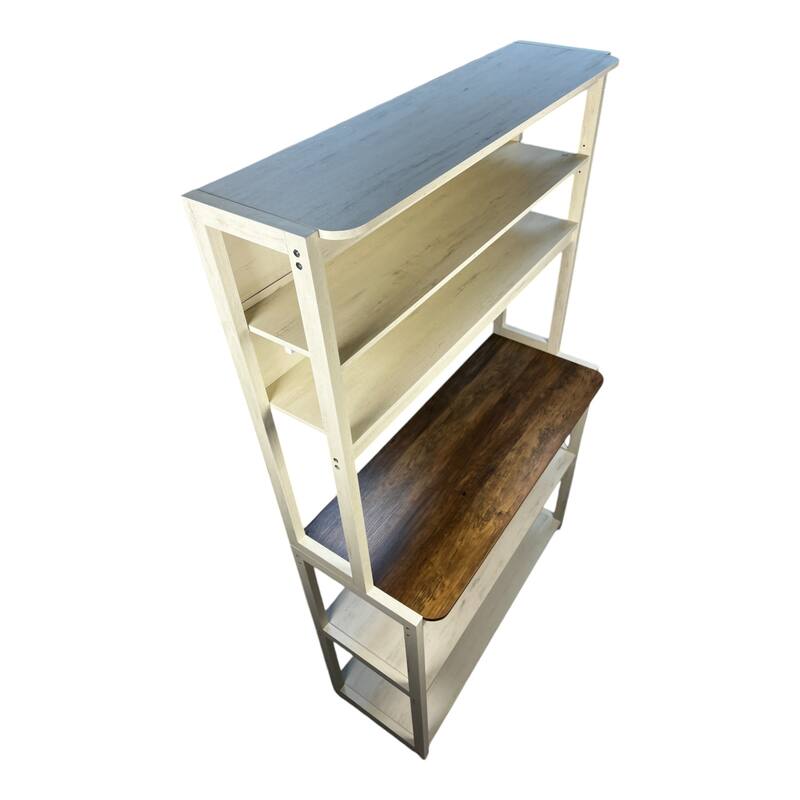 39.37" 5-Tier Bakers Rack for Kitchen with Storage, Coffee Bar, Kitchen Shelves, Microwave Stand