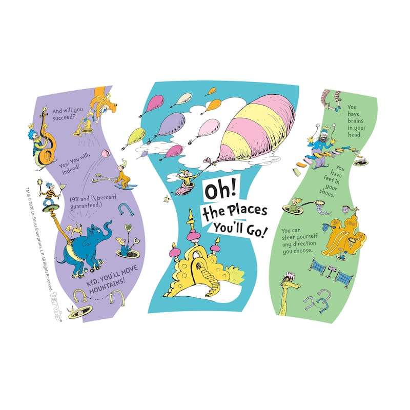 Tervis Dr. Seuss Oh The Places You'll Go Quote Graduation Made in USA Double Walled Insulated Travel Tumbler, Classic