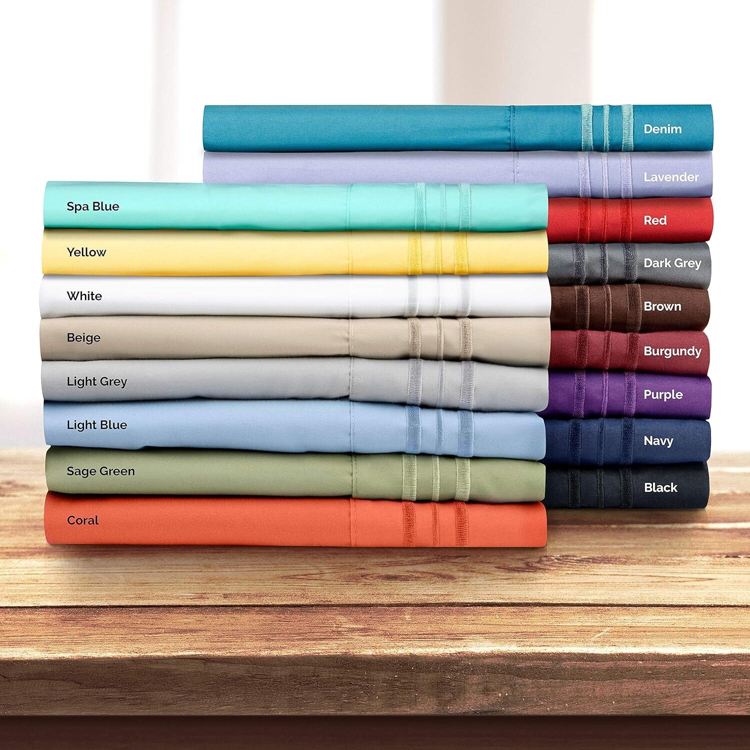 Soft CGK Linens Double Brushed Microfiber Pillowcase Set Ultra Smooth-image