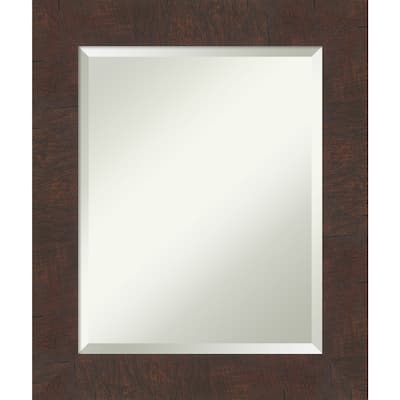 Beveled Wall Mirror - Wildwood Brown Frame - Wildwood Brown