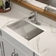 preview thumbnail 6 of 7, 18" Undermount Stainless Steel Single Bowl Bathroom Basin Vessel Sink - 18in. X 13in. X 5 in.