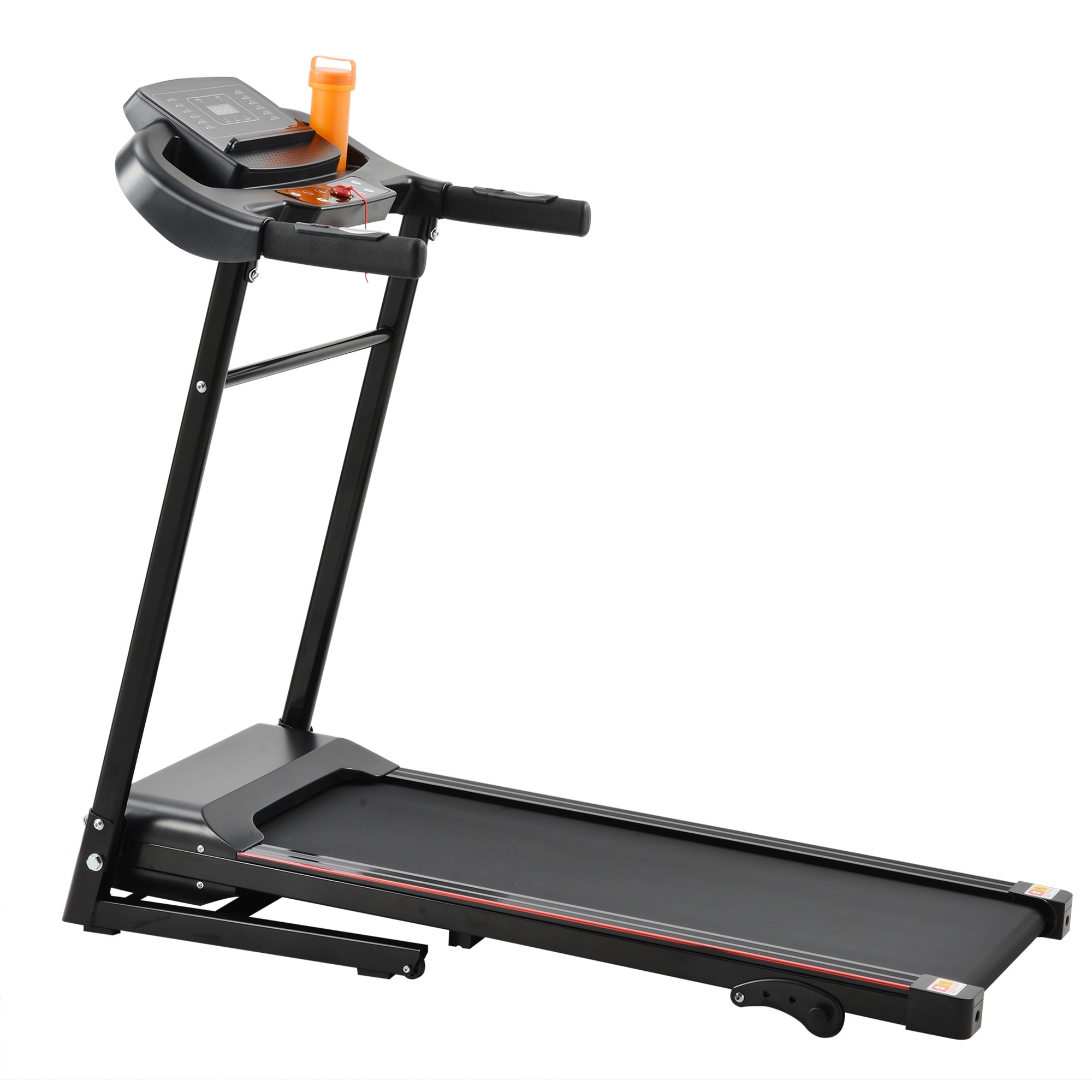 Folding Treadmills, Electric Treadmill Running Machine, Cylinder Folding Type, Walking Jogging Exercise Machine