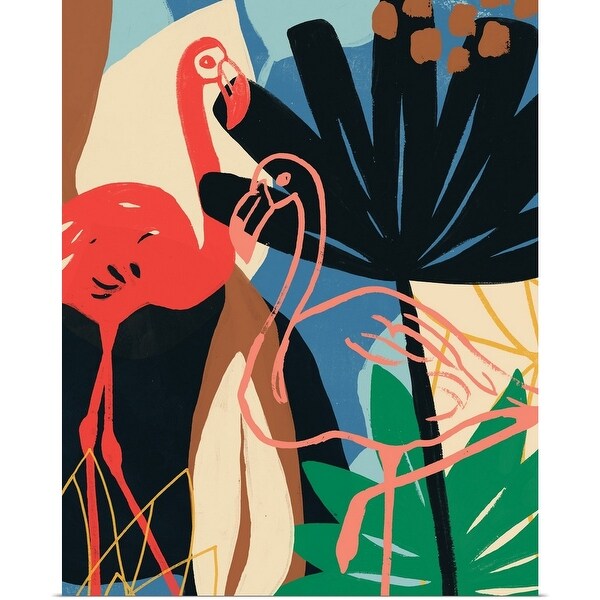 "Funky Flamingo I" Poster Print