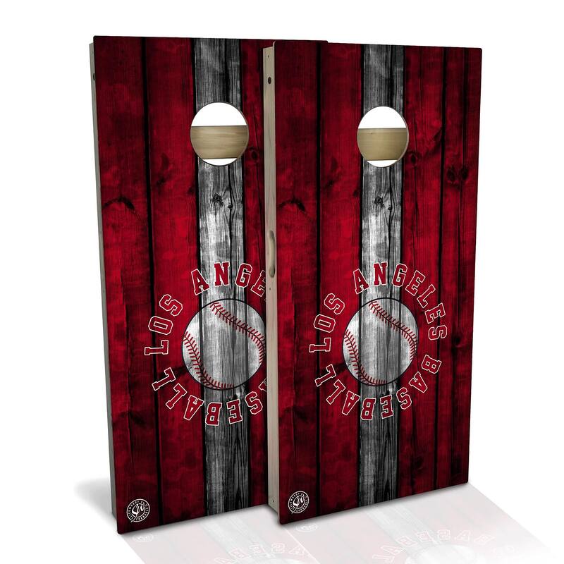 LA Baseball Outdoor Cornhole Board Set - Backyard 2x4 - NO Accessories