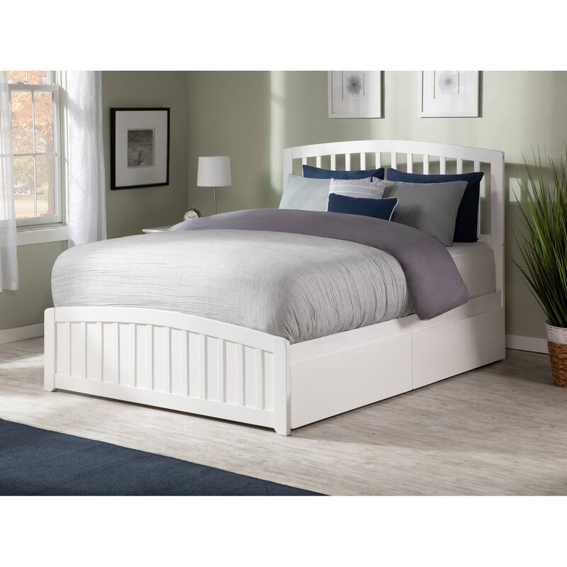 Platform Bed with Storage - Modern Design, No Box Spring Needed, Stylish Footboard