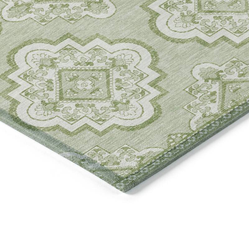 Machine Washable Indoor/ Outdoor Chantille Moroccan Boho Rug