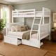 preview thumbnail 25 of 32, Somette Claire Bunk Bed with Storage Drawers, Mattress not included White - Twin/Full