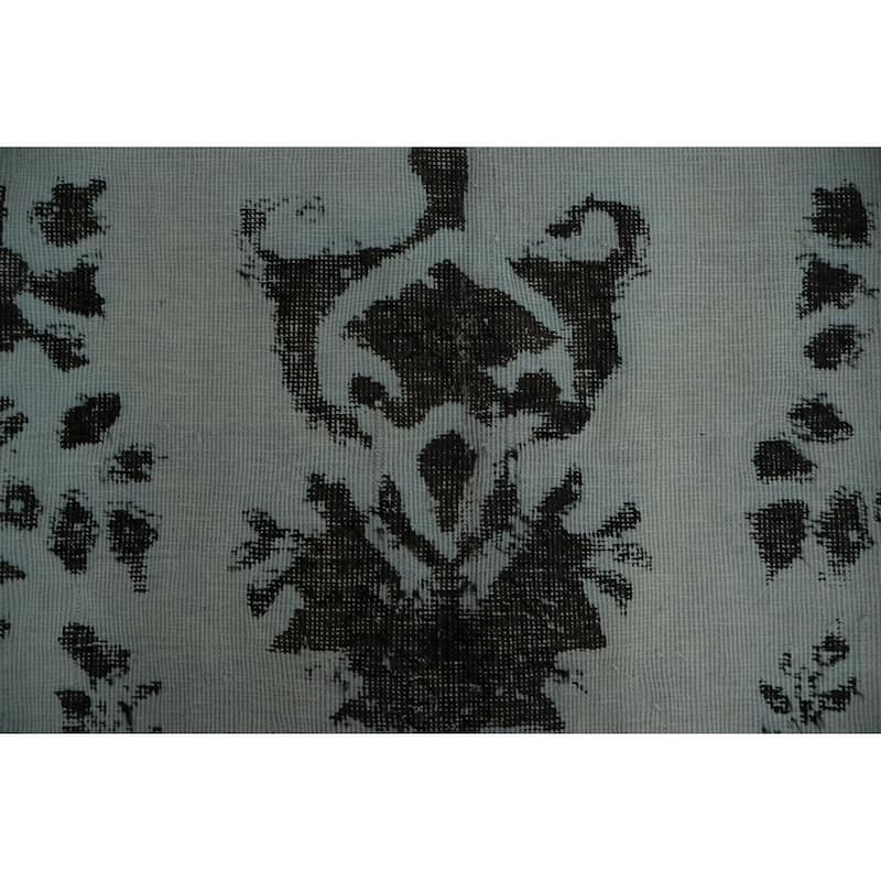 Hand Knotted Oriental 100% Wool Carpet Traditional Floral Greys & Charcoal Tabriz Area Rug - 12' 5'' X 9' 4''
