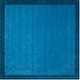 preview thumbnail 22 of 28, SAFAVIEH Handmade Himalaya Janessa Modern Wool Rug 8' Square - Light Blue/Dark Blue - Square