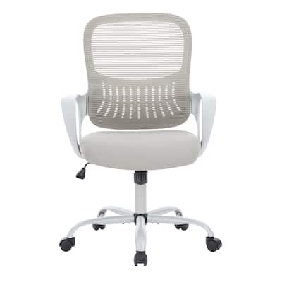 Adjustable Height Swivel Chair with Lumbar Support