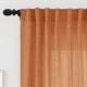 preview thumbnail 38 of 46, Linen Blend Light Filtering Back Tab/Rod Pocket Panel Pair(Set of 2)