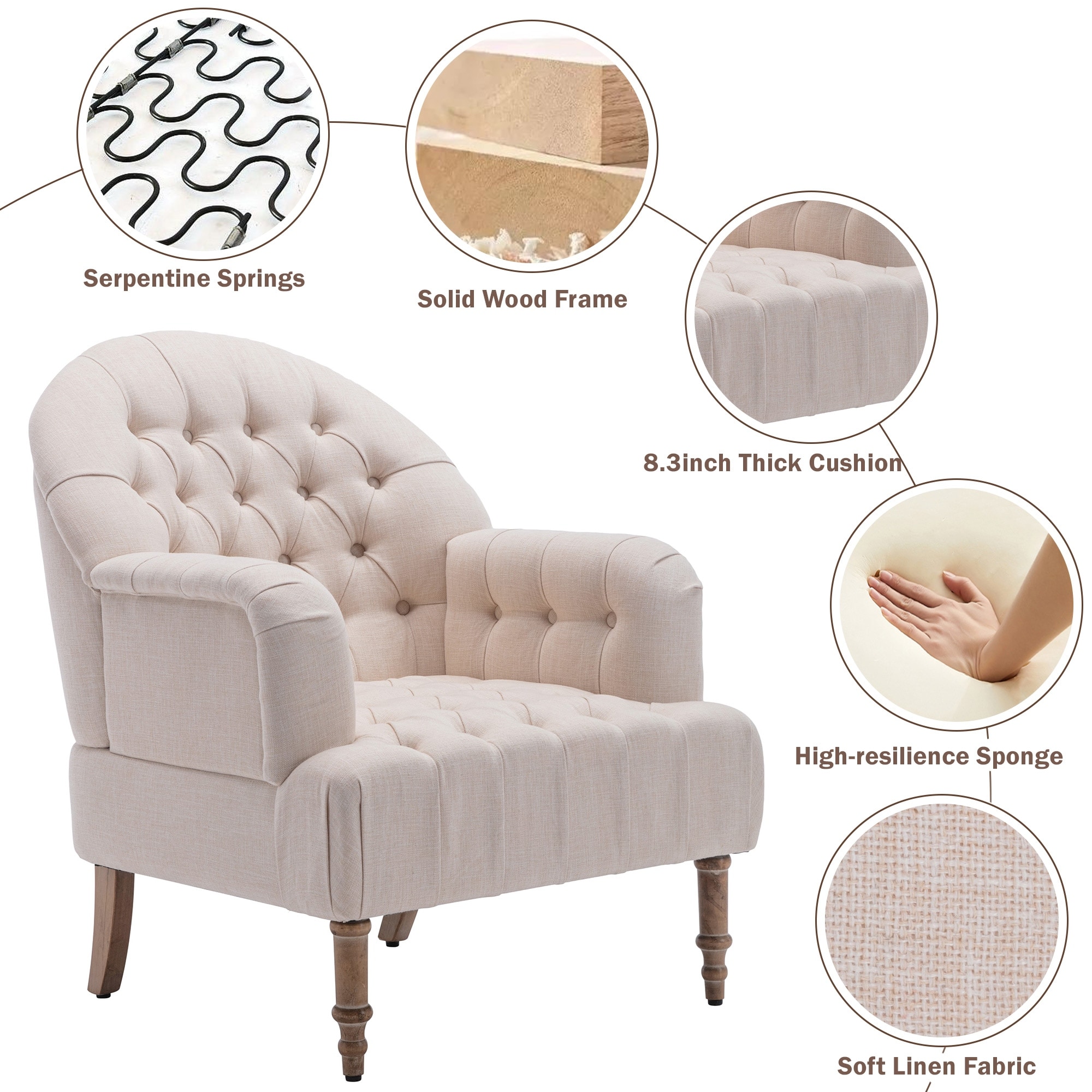 Anastasia tufted chair sales