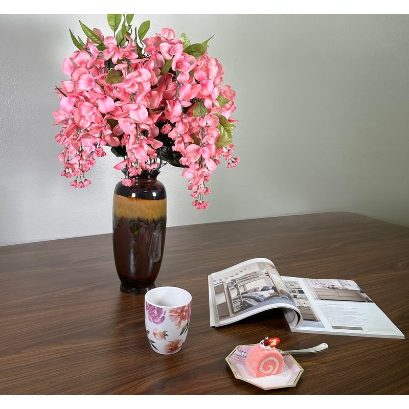 Faux Wisteria Flower Stems Bunch