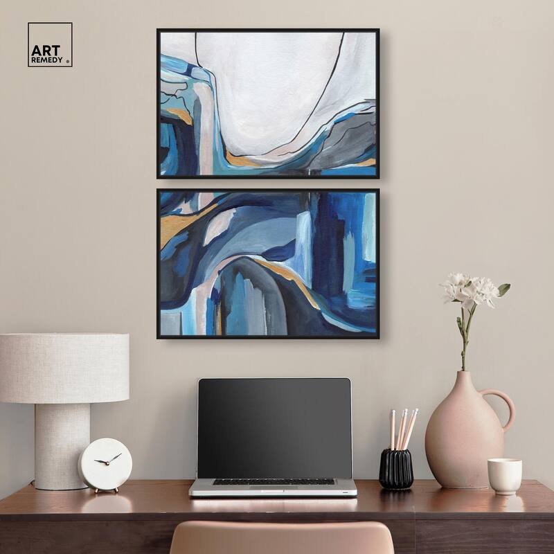 Mixture of Feelings Canvas Set of 2 by Art Remedy