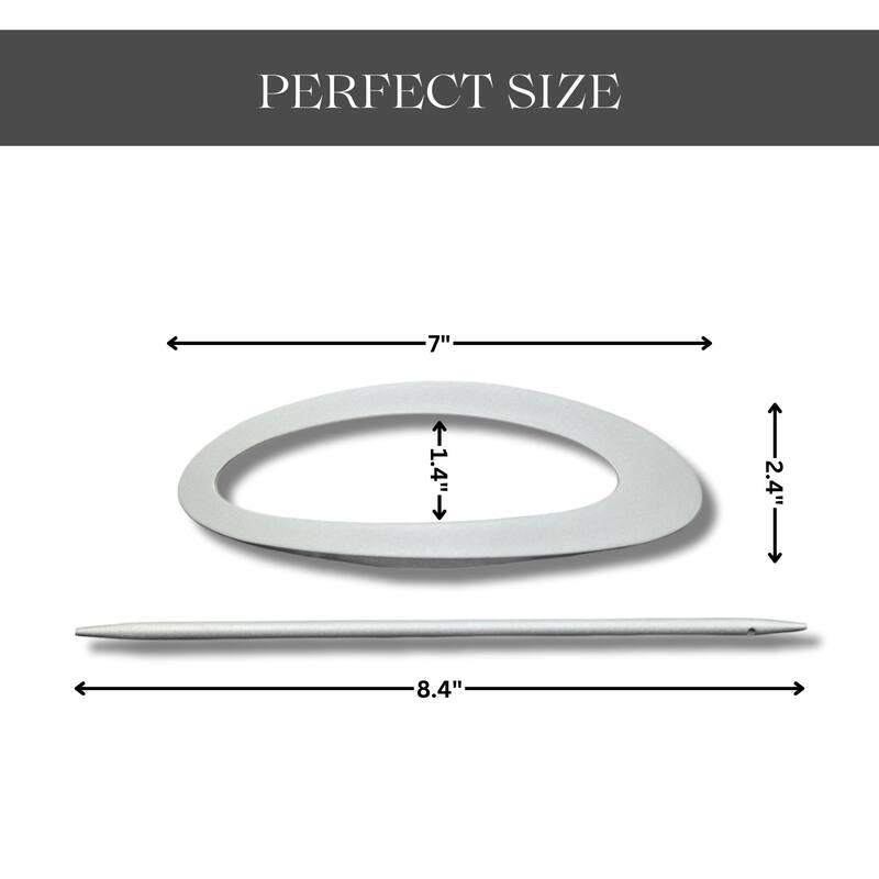 Elegant Metal Curtain Tiebacks, Oval Design for Easy Install