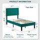 preview thumbnail 65 of 70, Kids Bed Frame, Height Adjustable Upholstered Bed, Twin Size Bed Set of 2