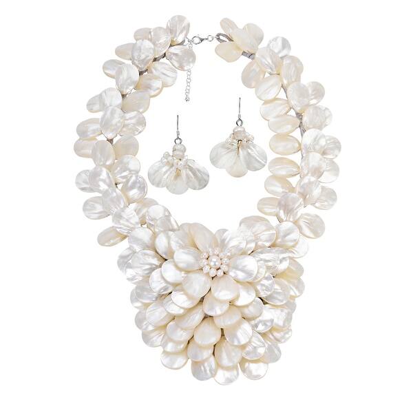 Handmade Exquisite Focus Mother Of Pearl Pearls Jewelry Set Thailand Overstock Com Shopping The Best Deals On Jewelry Sets 13733928