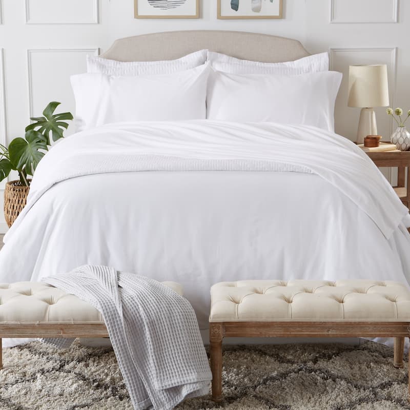 Premium Cotton T-Shirt Jersey Knit Sheet Set