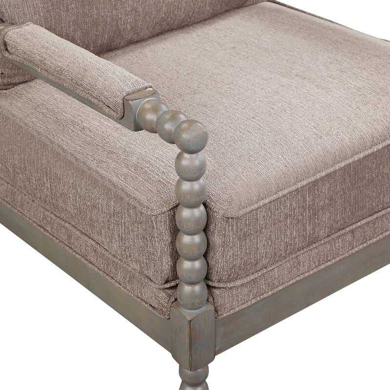 OS Home and Office Furniture Model Abbott Chair in Dark Grey Fabric