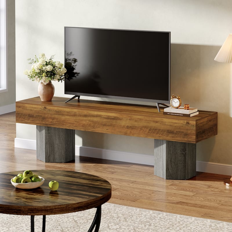 TV Stands for TVs up to 55''/65''/70", TV Media Entertainment Center for Living Room / Bedroom - 62.99" W × 15.75" D × 21.65" H
