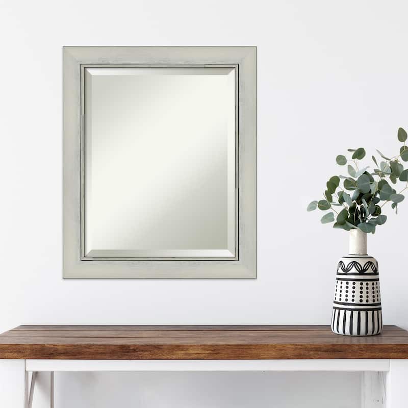 Beveled Wall Mirror - Flair Polished Nickel Frame