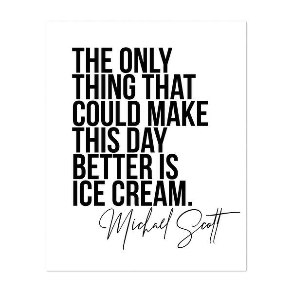 Typography Humor Michael Scott Quotes Sayings Art Print/Poster Bed Bath & Beyond 34910300