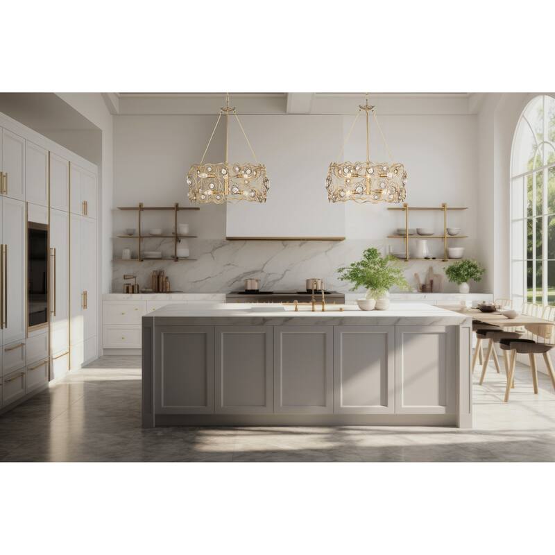 Varaluz Ethereal Rose Chandelier - Havana Gold Ombre