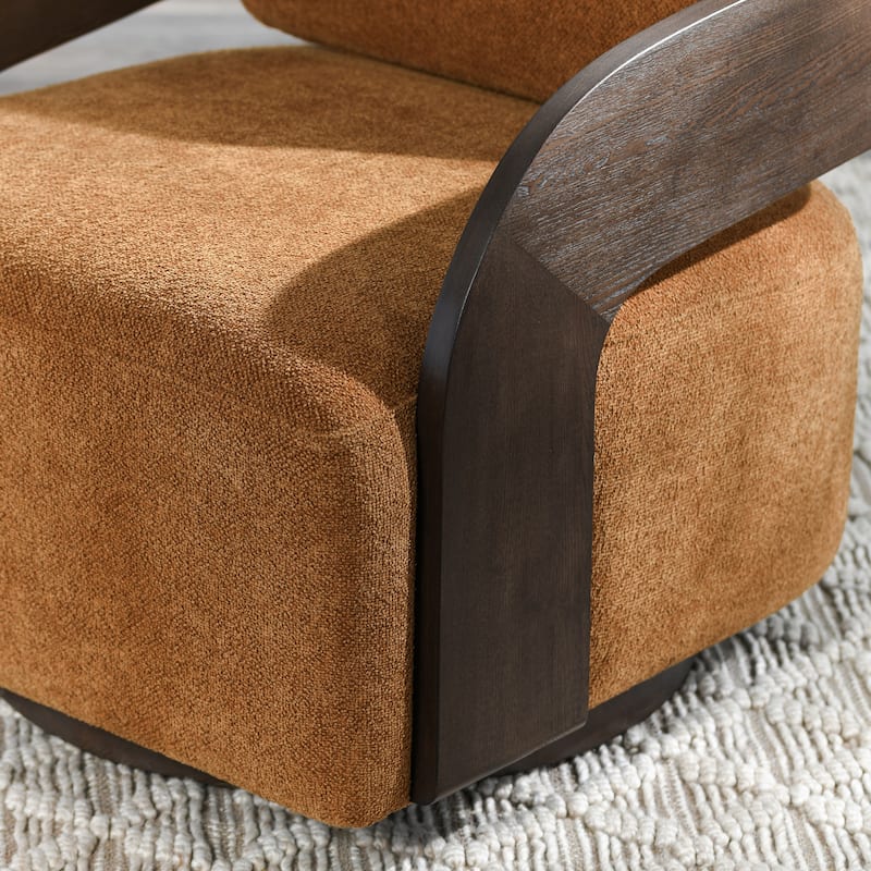 Classic Home Toscana Swivel Accent Chair Amber