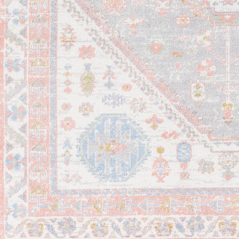 Livabliss Traditional Lavadora Medallion Washable Area Rug