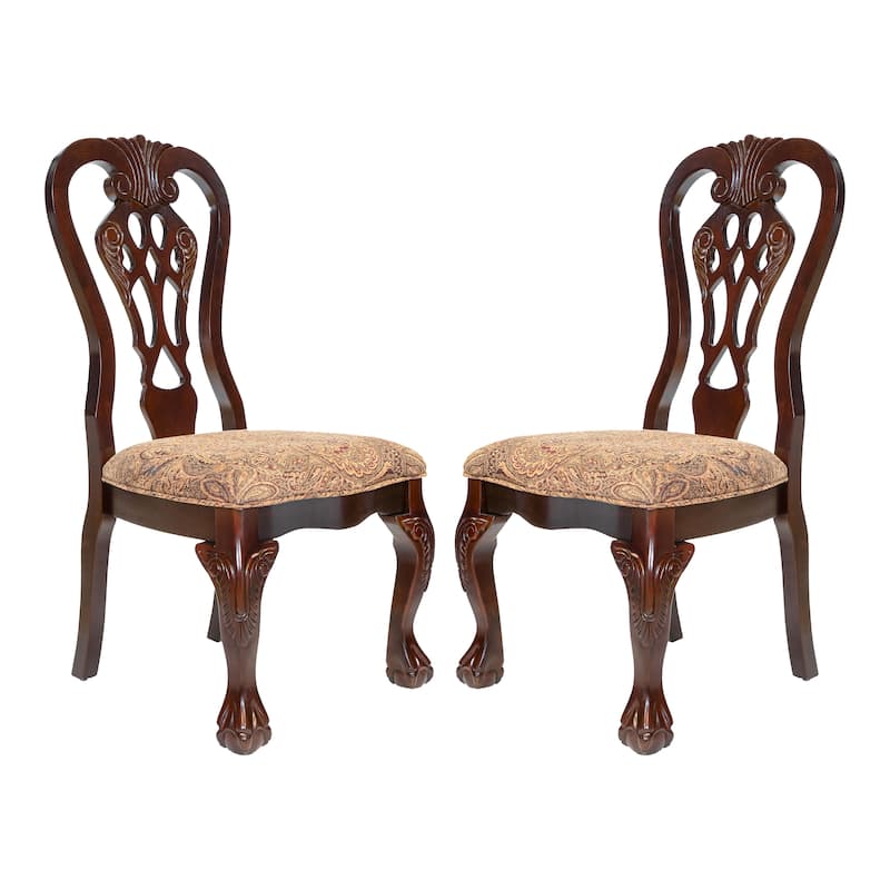 Carpia Traditional Wood Dining Chairs (Set of 2) by Furniture of America
