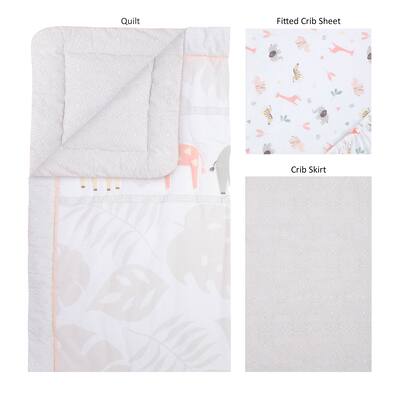 Sweet Jungle 3 Piece Crib Bedding Set
