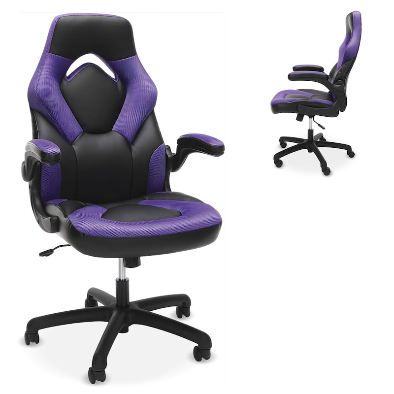 RESPAWN 3085 Ergonomic Gaming Chair, High Back PC Computer Desk Office Chair, Flip-up Arms - Purple