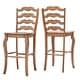 preview thumbnail 4 of 14, Elena Antique Grey Extendable Counter Height Dining Set - French Ladder Back by iNSPIRE Q Classic