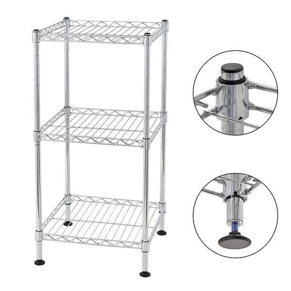 Household Kitchen Rack 3 Tier Steel Wire Shelving Tower Overstock 31984880
