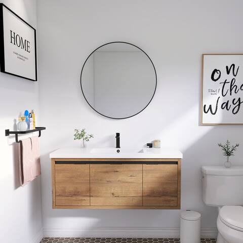Beingnext 24"/30"/36"/48" Bathroom Vanity with Sink, Floating Bathroom Vanities for Small Bathroom