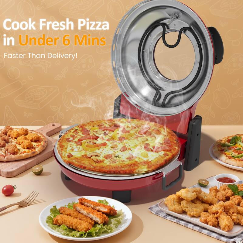 1200W Indoor/Outdoor Portable Electric Pizza Oven