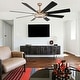 preview thumbnail 18 of 35, Bella Depot 72" Modern Large Ceiling Fan 6-speed Reversible with Dimmable Light and Remote for Family Room
