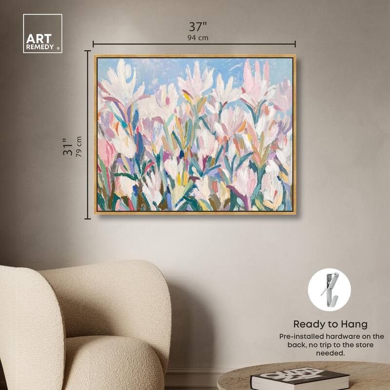 Morning Mist Bloom II Canvas by Art Remedy