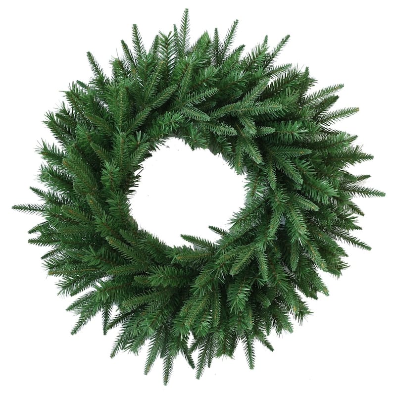 23.62" Green Realistic Artificial Holiday Christmas Wreath for Decor