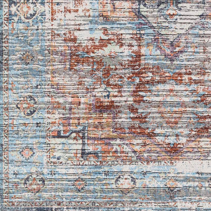 Livabliss Nolita Vintage Medallion Machine Washable Area Rug