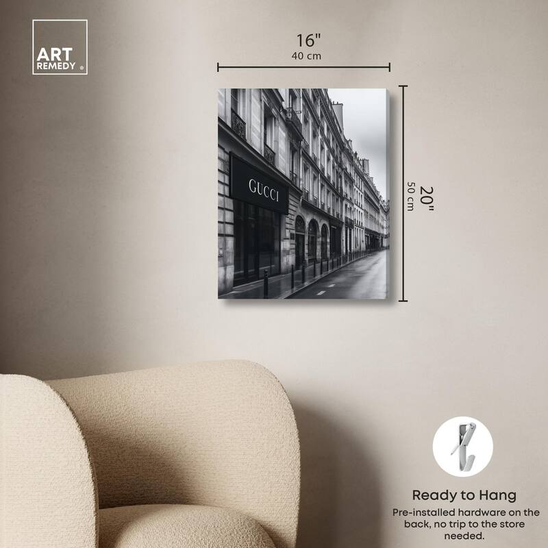 Paris Love Canvas by Art Remedy, Gallery Wrapped