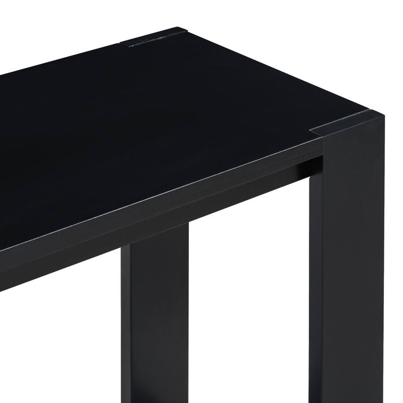 59 Inch Console Table with Bottom Shelf,Minimalist Style Console Table for Entryway