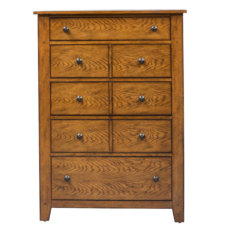 Liberty Furniture Grandpa's Cabin Sleigh Bed, Dresser, Mirror, Chest - California King, King, Queen