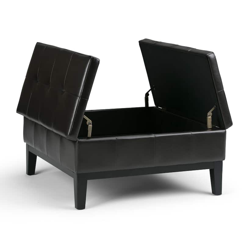 WYNDENHALL Lancaster 36-in. Wide Contemporary Square Table Ottoman