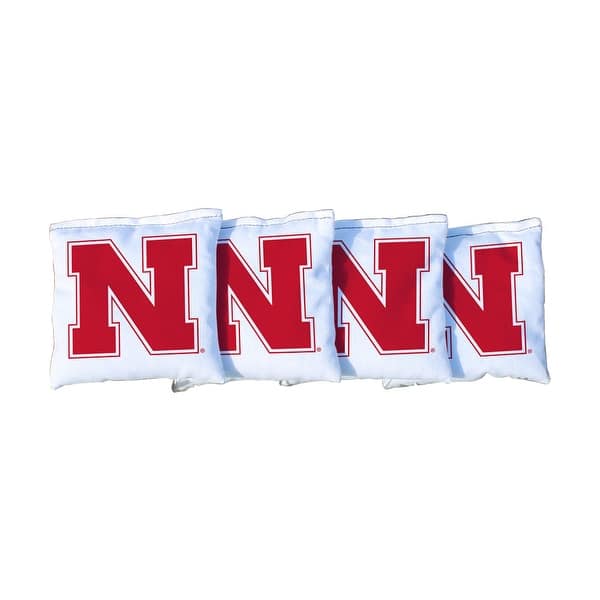 slide 2 of 3, Nebraska Cornhuskers White Cornhole Bags All-Weather Resin Filled