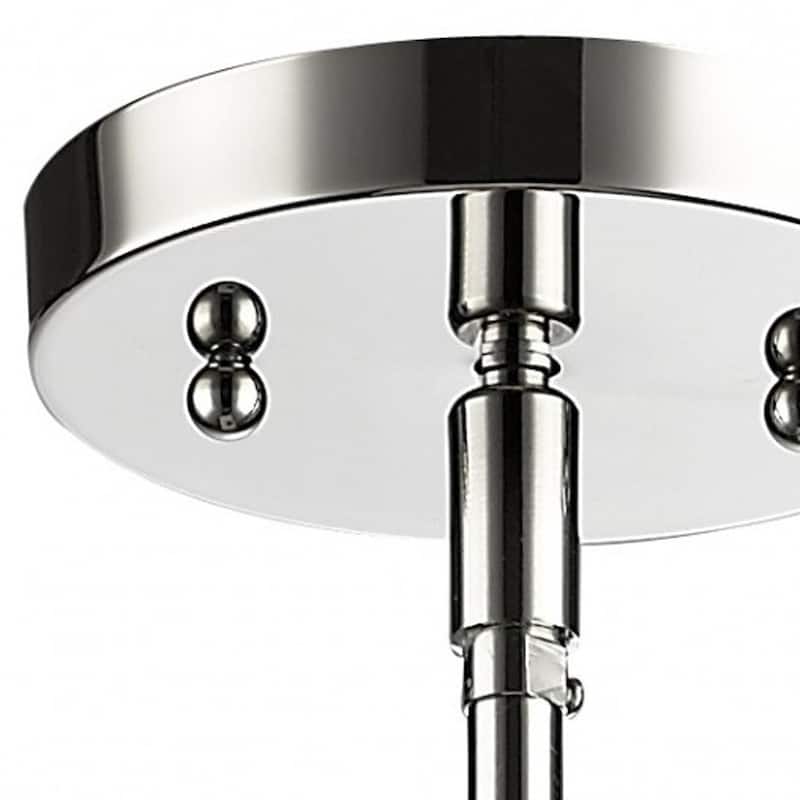 HomeRoots Silver Minimalist Cylindrical Hanging Light - 4.75' X '6.75' X '4.75