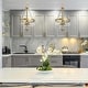 preview thumbnail 12 of 10, Rella Modern Farmhouse Urn 12 inch Pendant Teardrop Glass Kitchen Island Chandelier Adjustable Lights