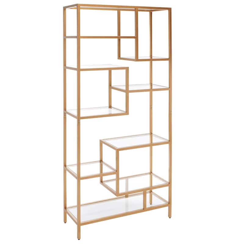 SAFAVIEH Astrid 10 Shelf Etagere - 32" W x 12" D x 72" H - 32Wx12Dx72H